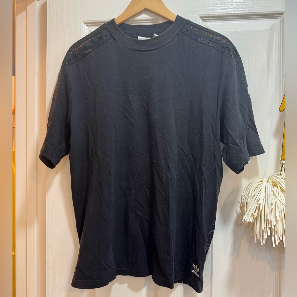 adidas lace black tshirt